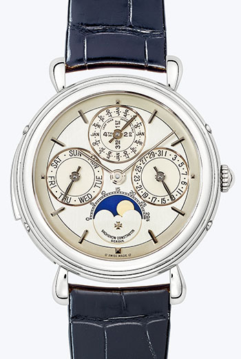 江詩丹頓（Vacheron Constantin）超薄三問萬年曆老錶是藏家競相擁有的錶款
