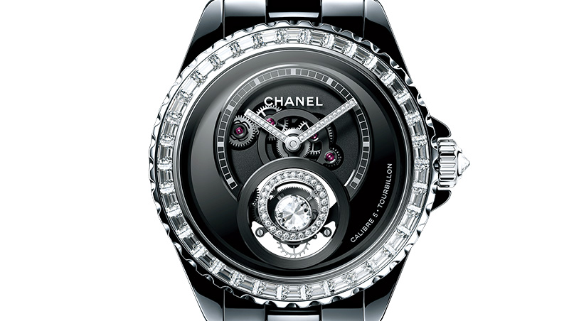 Chanel J12鑽石陀飛輪腕錶