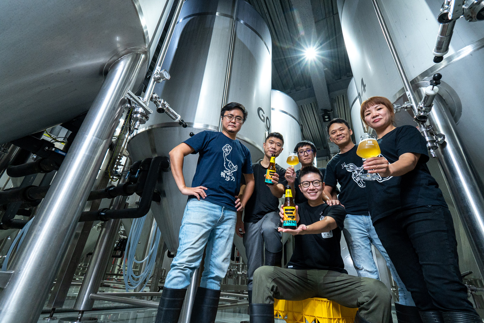 這支獲獎無數的產品研發團隊，成員背景來自四面八方，皆非釀酒科班出身。（攝影：李婉蓉）