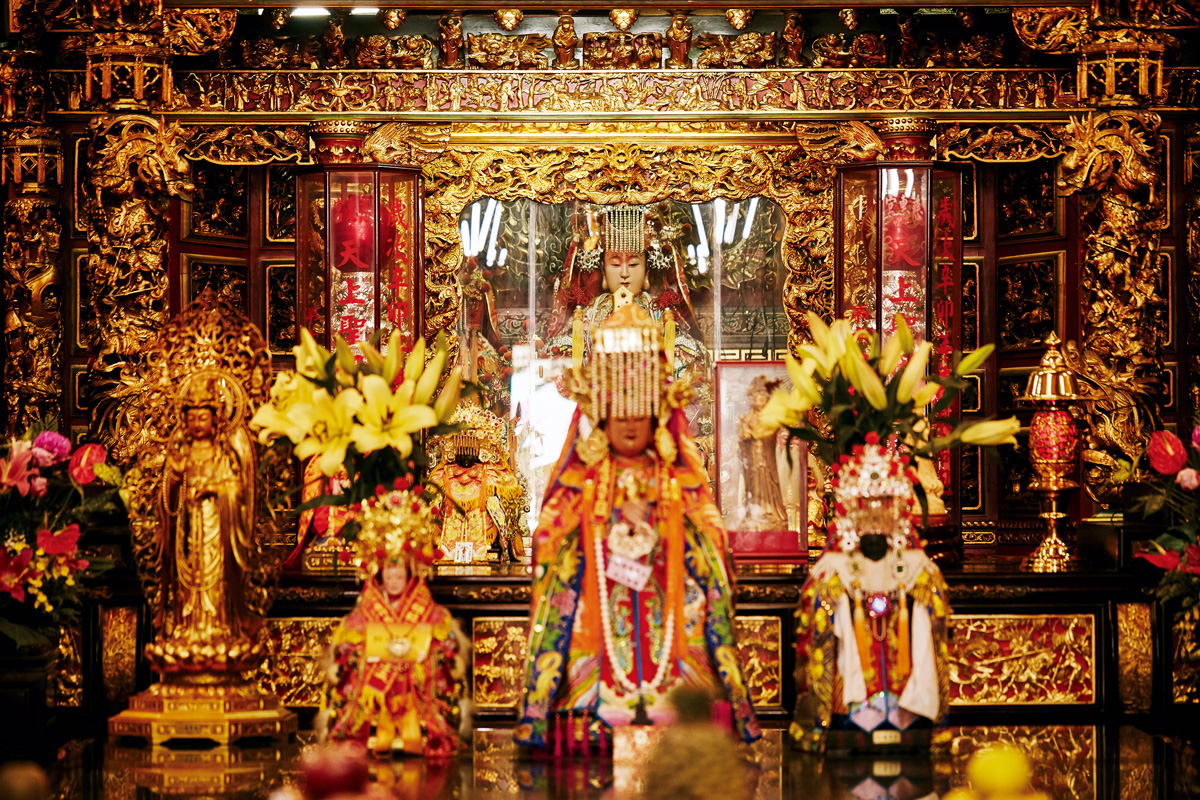 板橋慈惠宮主要奉祀的是海神媽祖，俗稱「板橋媽祖廟」。（攝影／石吉弘）