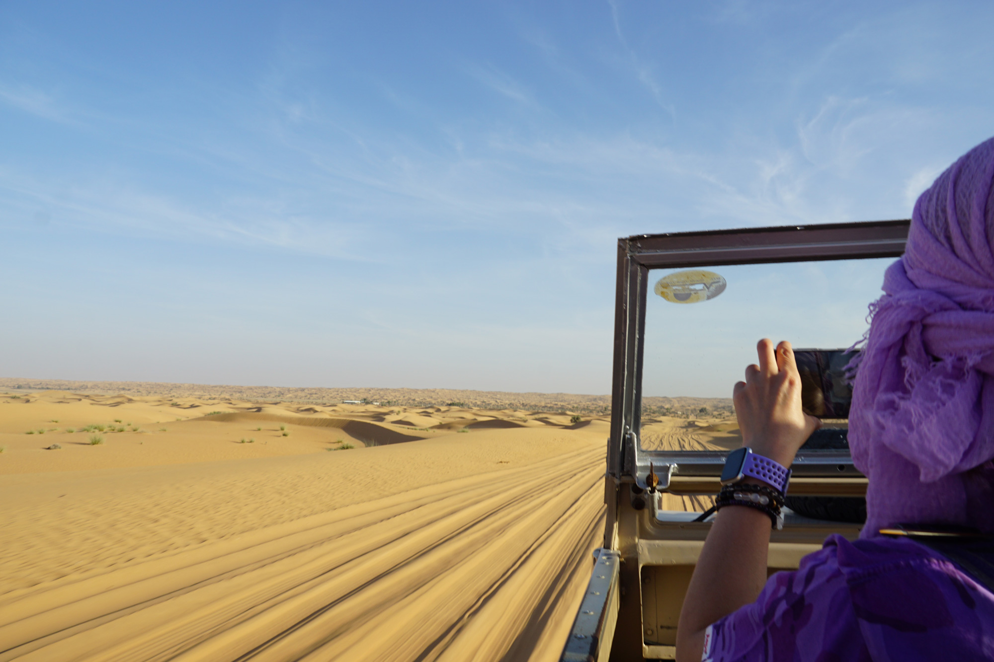 杜拜有90%的面積都是沙漠，飆沙之旅不容錯過。（攝影／楊絲貽）