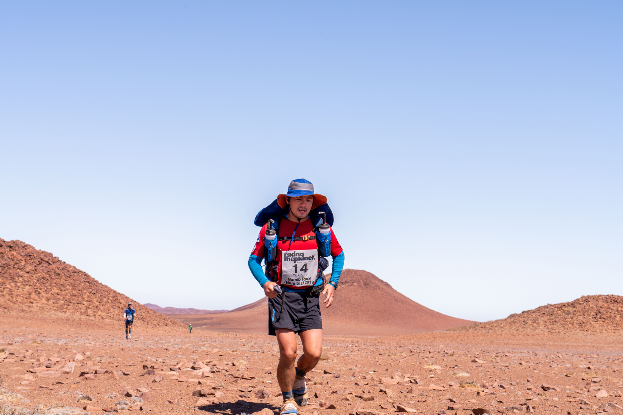 2019年，范逸臣完成總長7天、共250公里的非洲納米比亞（Namib Race）極地超級馬拉松。（圖片來源／范逸臣）
