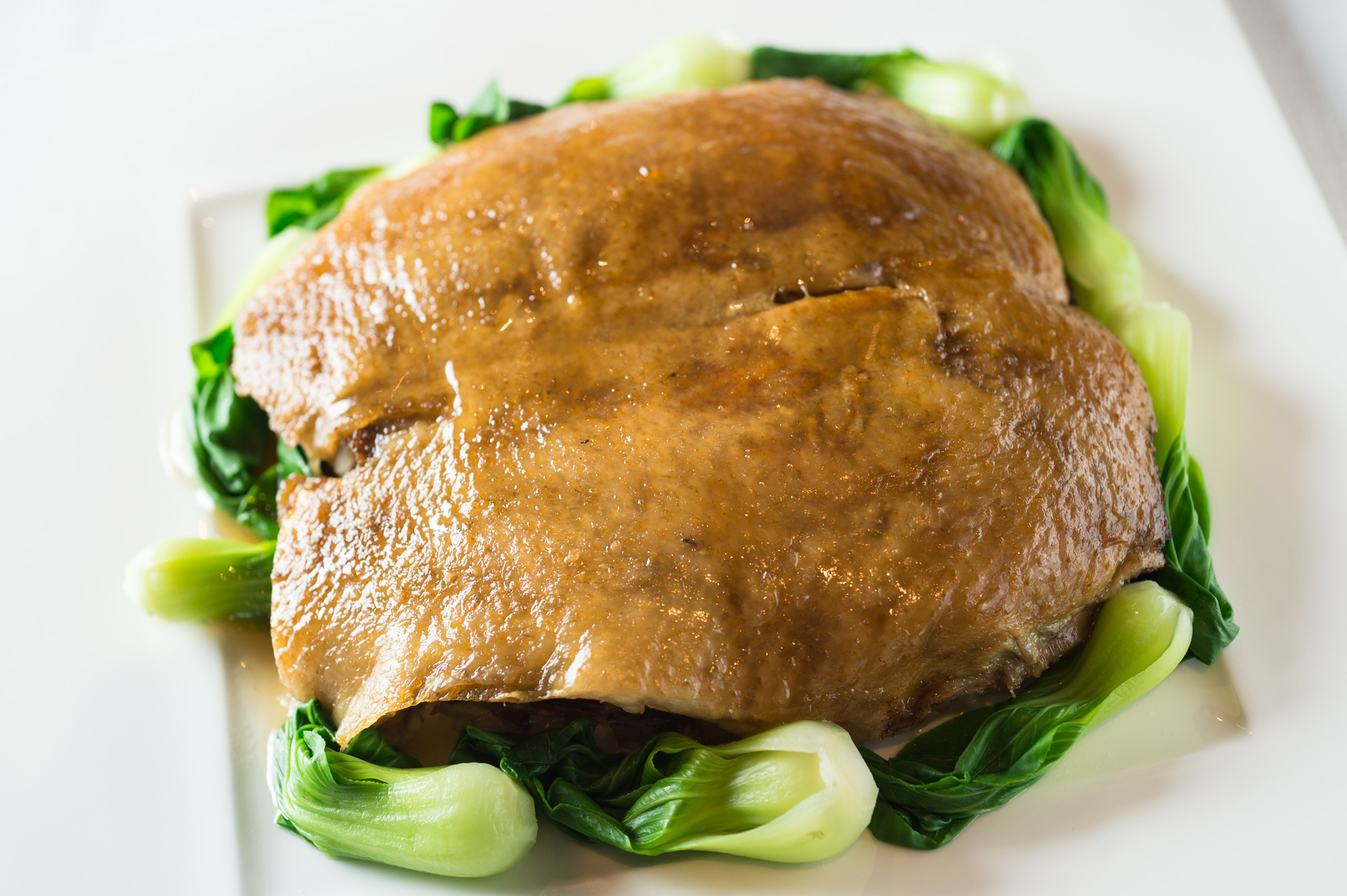 「清燉鴨子配八珍飯」是厲家菜經典，也是慈禧喜愛的菜色，做法別出心裁。（攝影／李明宜）