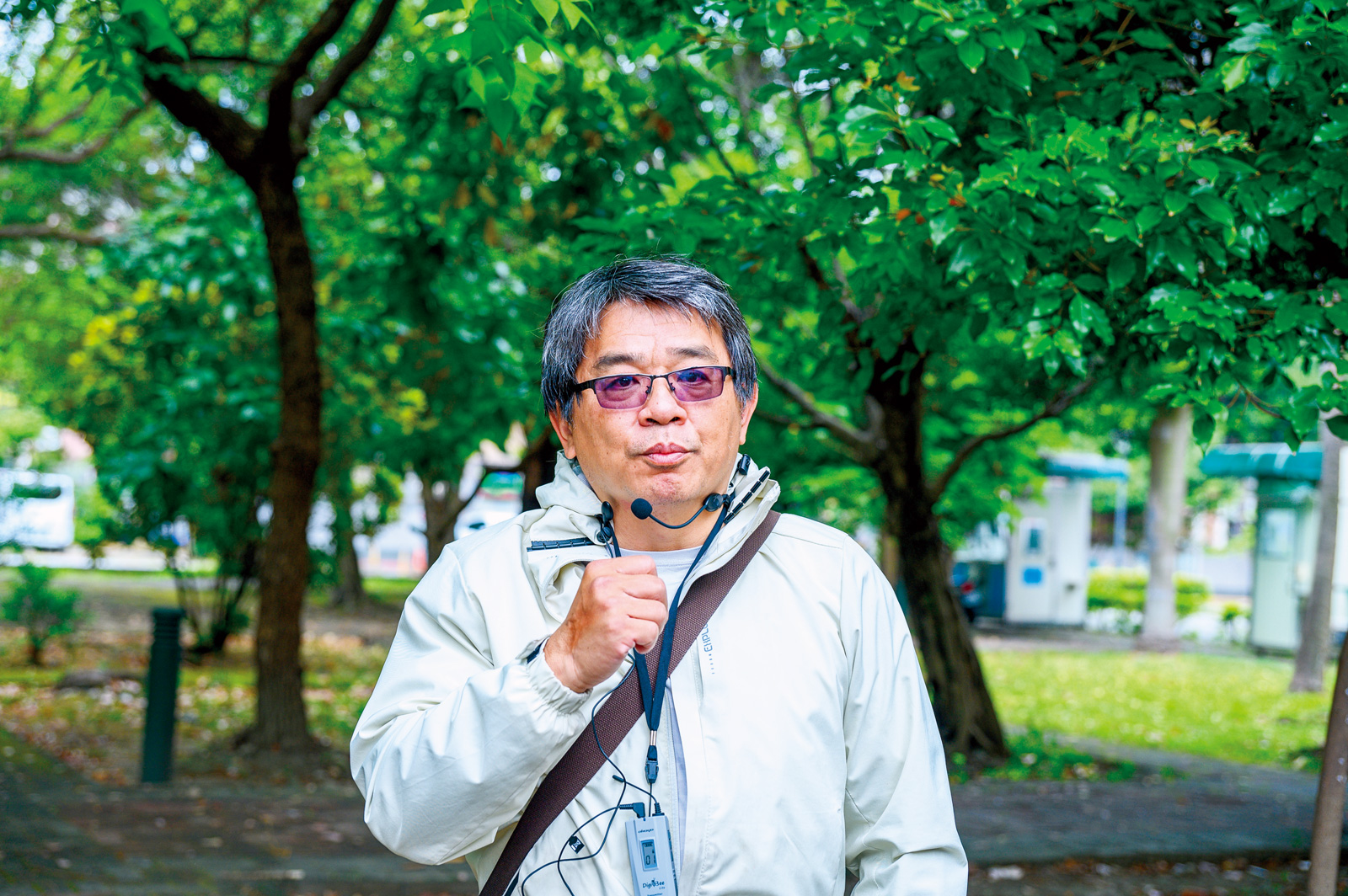 文史工作者高傳棋，台大地理學研究所畢業。曾任台北市文獻委員會委員，現任繆思林文創負責人、台北水窗口執行長。著有《穿越時空看台北》、《台北茶文化》、《古地圖看台北》等書。（攝影／李婉蓉）