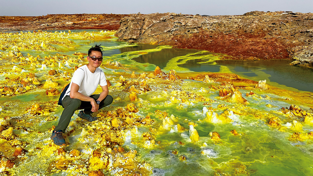 衣索比亞的達納基勒窪地，有著簡直不像是地球上應該出現的景色。（圖片來源：方俊強）