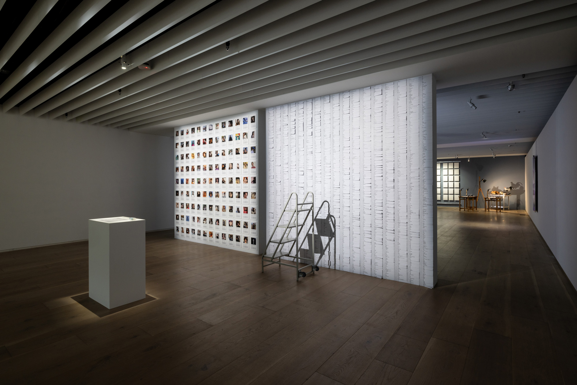 拿下今年奧地利林茲電子藝術獎的作品《Inter net》的延伸作品〈Inter net - Labeling me〉，來自台灣藝術家陳姿尹、莊向峰組成的「陽春麵研究舍」。（圖片來源：忠泰美術館提供）