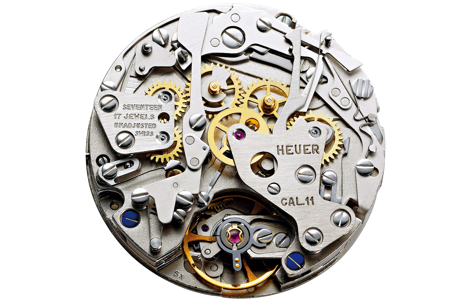 1969年由豪雅、百年靈以及漢米爾頓3家品牌聯合研發的Chronomatic是史上最早的自動計時機芯「之一」。（圖片來源：Tag Heuer提供）