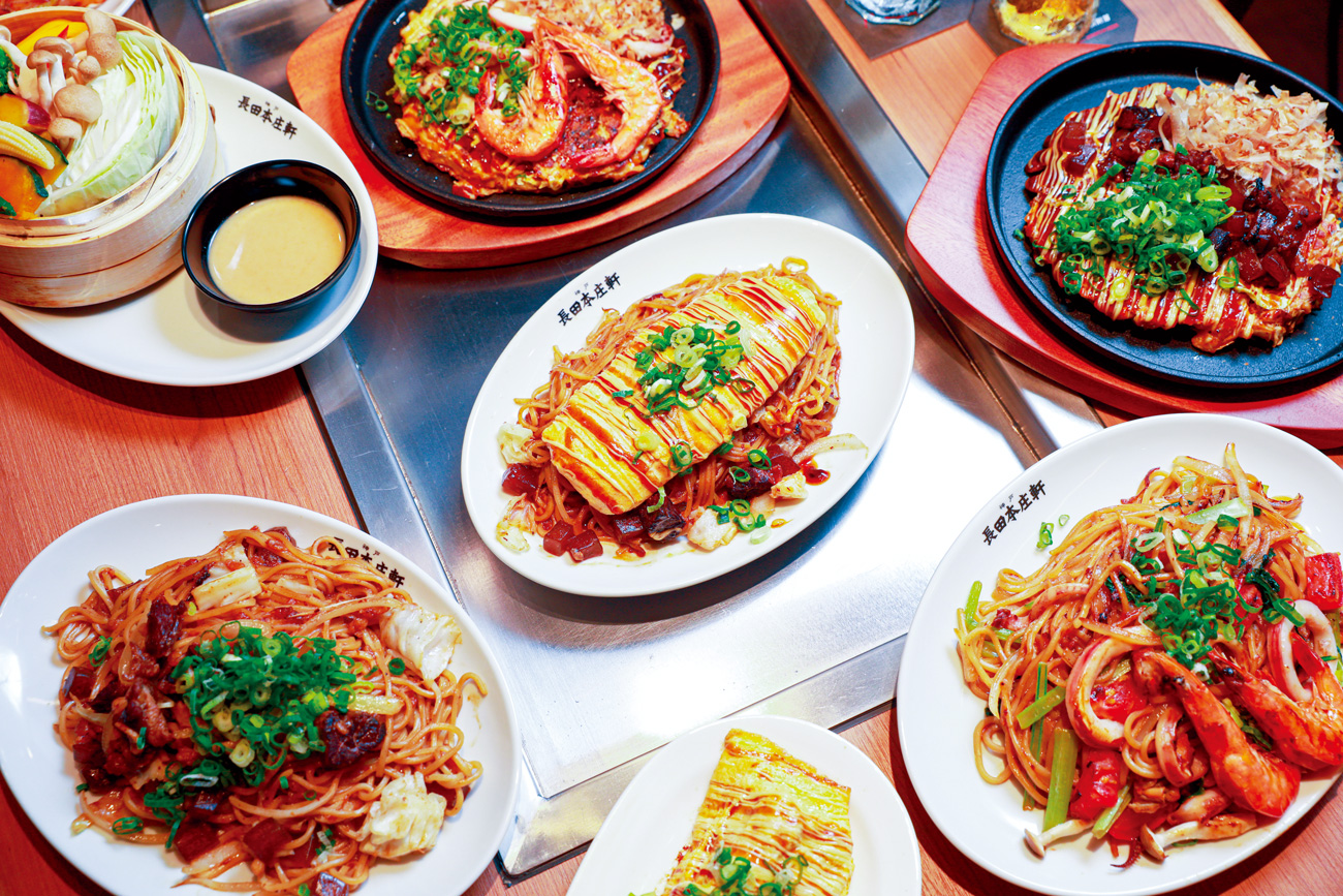 餐廳以鐵板料理為主軸，除招牌的Bokkake經典炒麵外，還有大阪燒、炒麵等特色料理。（攝影：陳宗怡）