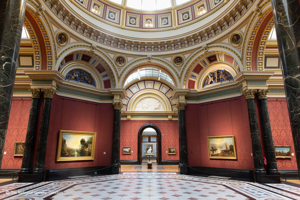 英國國家藝廊是世界最偉大美術館之一，該館由英國國會於1824年成立，收藏了13 世紀末至20世紀初的西洋繪畫。（圖片來源：奇美博物館提供）