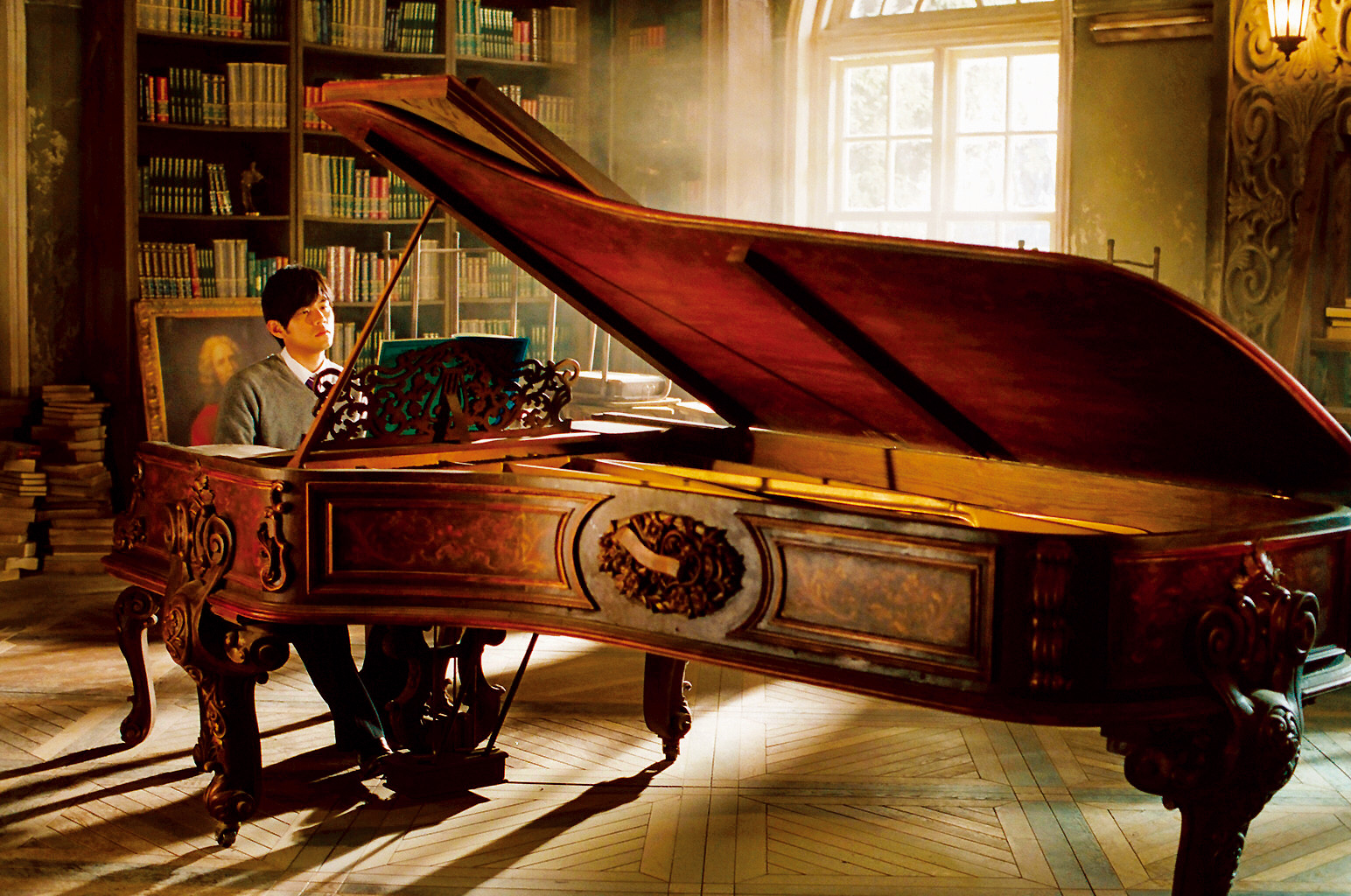 電影《不能說的秘密》那台骨董三角鋼琴，就是美國鋼琴製造商美森翰林（Mason & Hamlin）的CC-94型音樂會用的三角鋼琴。（圖片來源：杰威爾音樂提供）