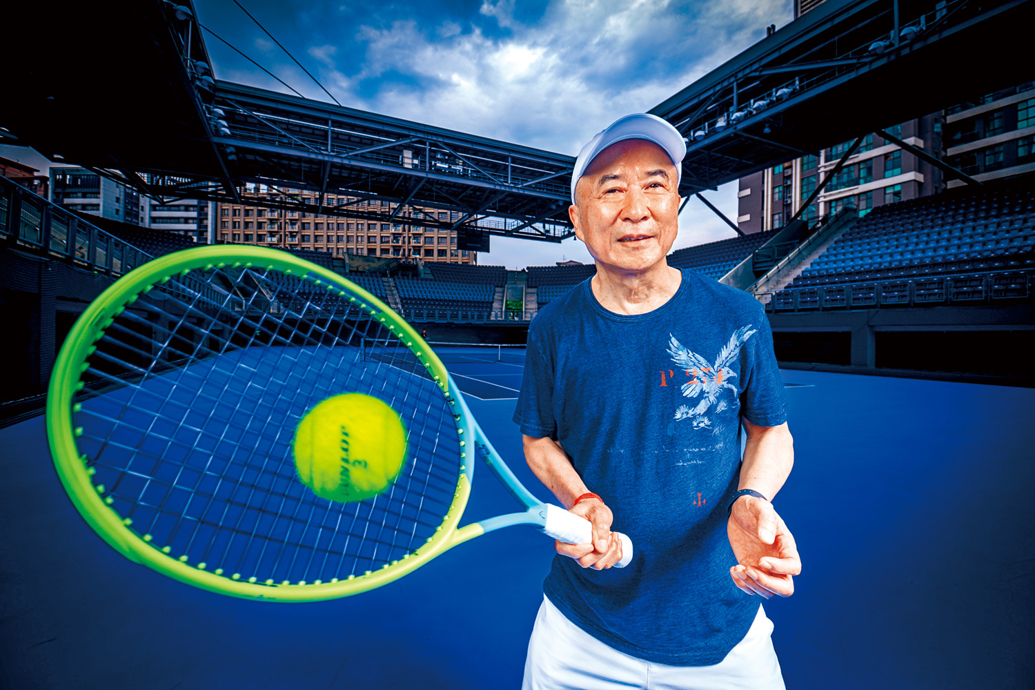 從軟網國手、體育工程老闆，到掌舵華國大飯店、華國能源，廖裕輝用熱愛網球的心和運動教會他的事，一邊還債，一邊貢獻台灣體育。（攝影：李明宜)