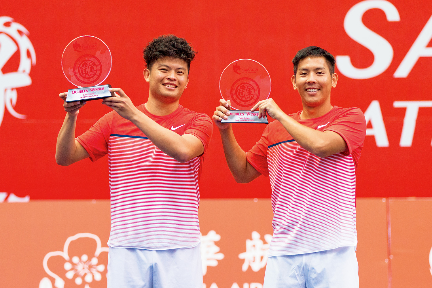 謝政鵬和楊宗樺搭檔挑戰2016年華國三太子盃，成為賽事史上唯一奪冠的「純本土組合」。（圖片來源：廖裕輝提供）