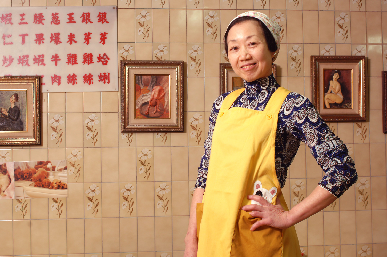 常青餃子館二代老闆娘竇錦英。（攝影：陳郁文）