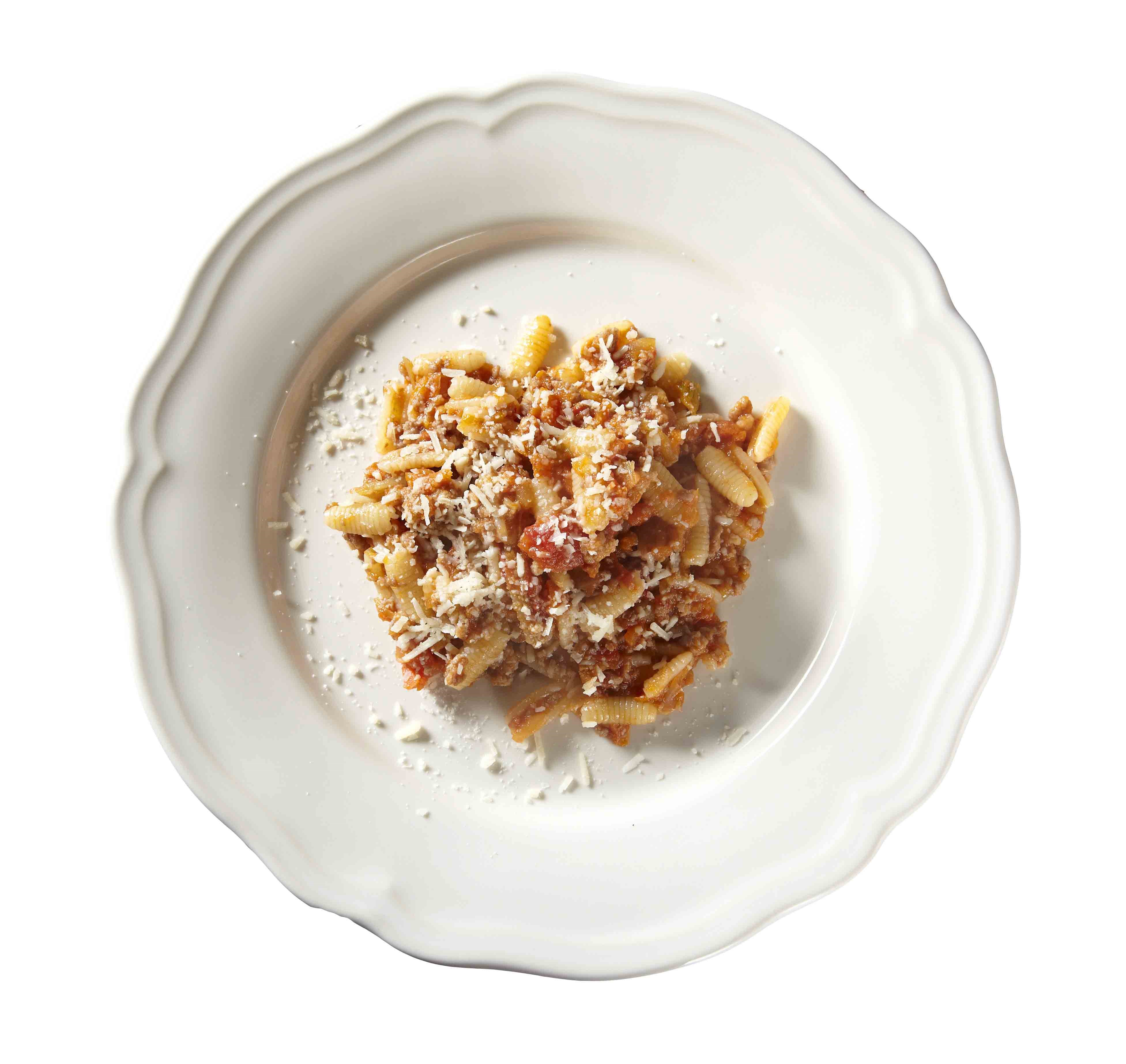 鹹豬肉茄汁中空圓直麵（Bucatini all'amatriciana）
