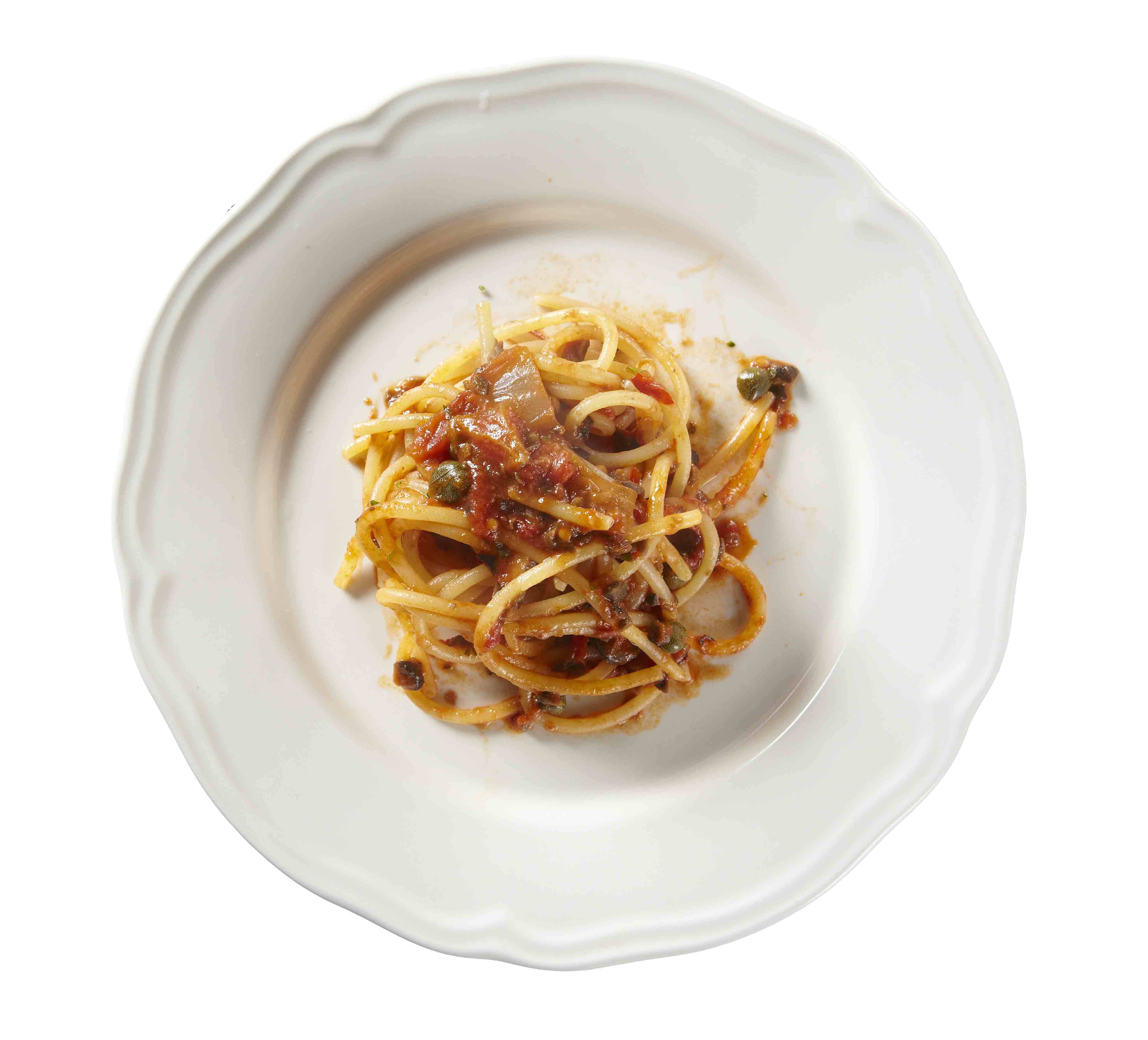 煙花女圓直麵（Spaghetti alla Puttanesca）