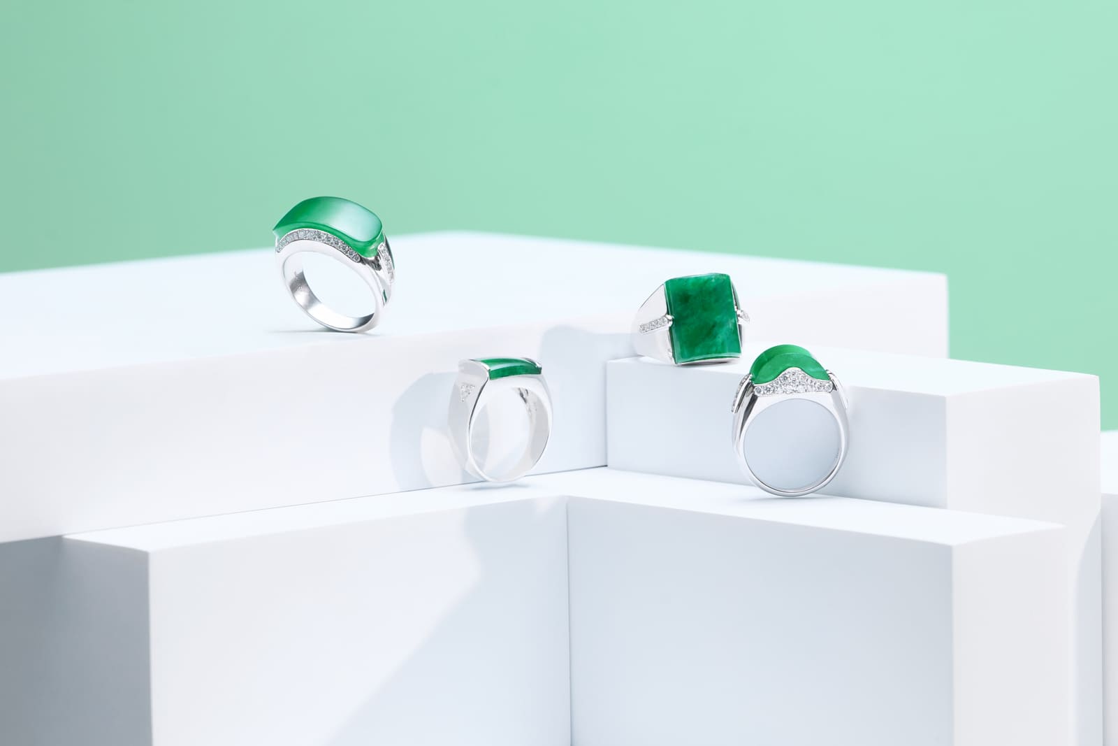 JADEGIA玉世家新品翡翠寬戒